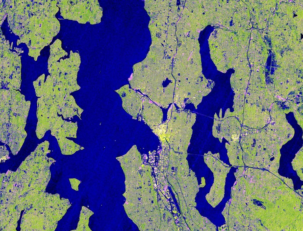 NISAR satellite captures cloud-penetrating radar images of Pacific Northwest
